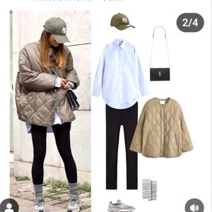 32°Degrees,QuiltedJacket Med,NWT,NEW with tag,Beige,sendoffer